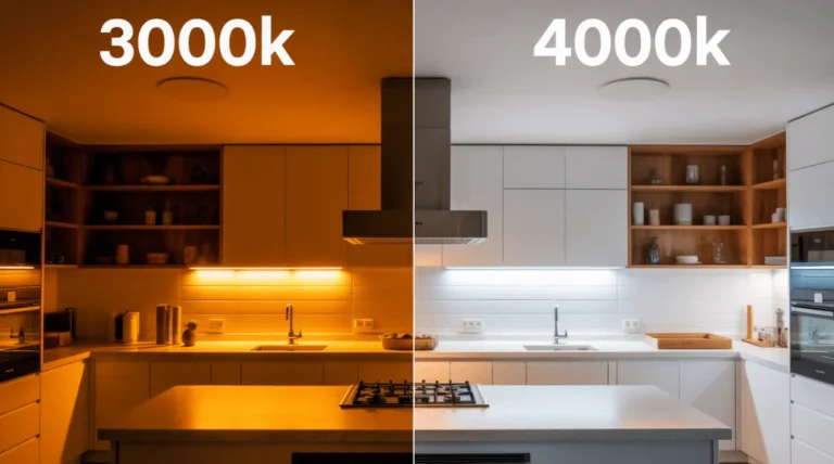 Comparación de luces 3000K Vs 4000K LED