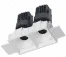 Downlight quadrato doppio senza cornice