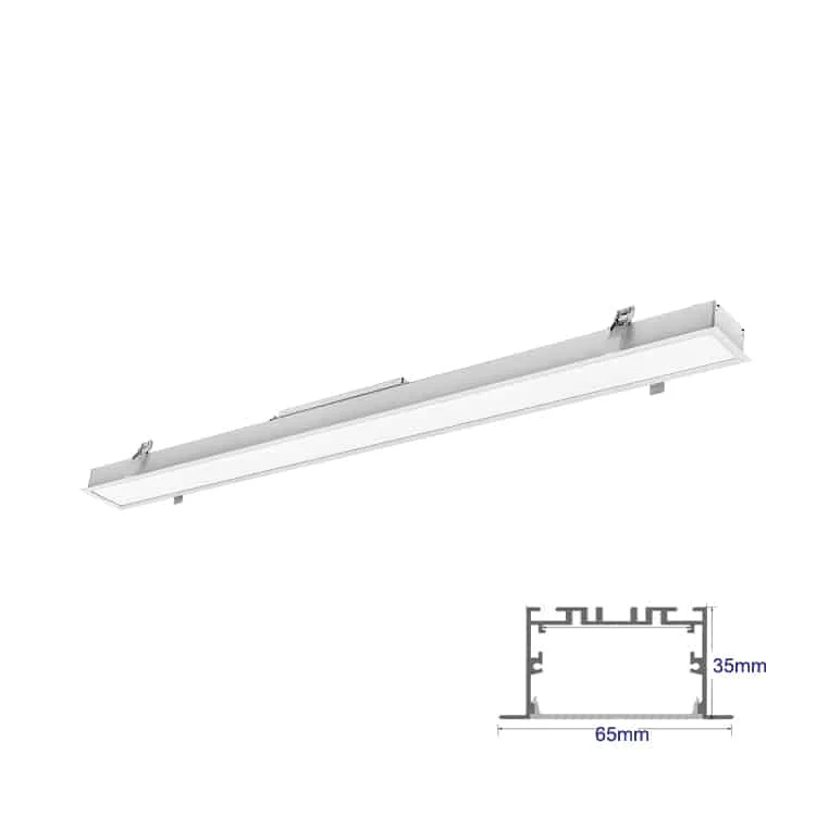 Linee luminose da incasso LS6535 per soffitto o parete