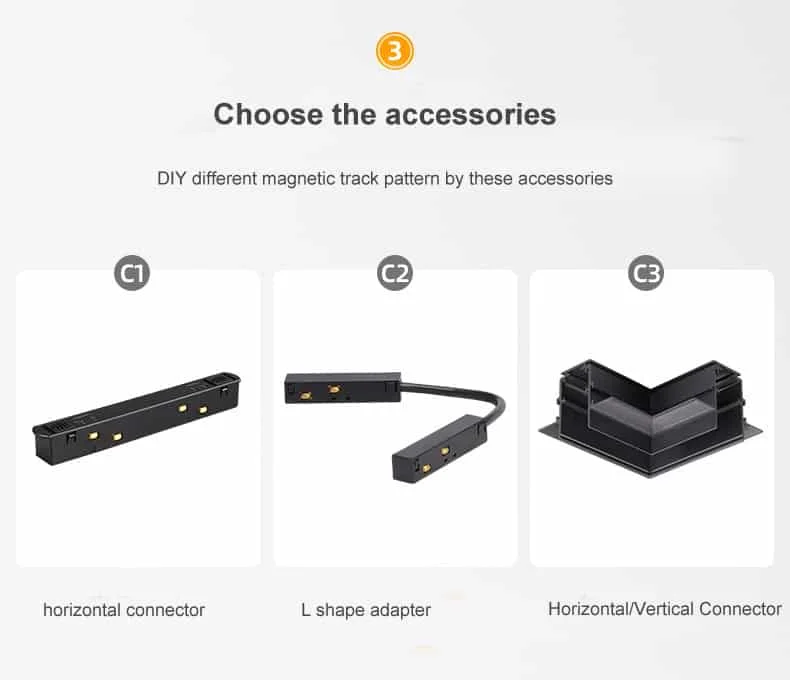 Accessori per binario magnetico 48v