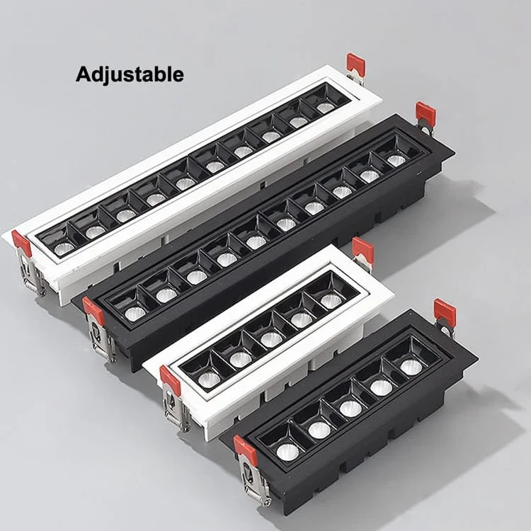 Downlight lineari orientabili