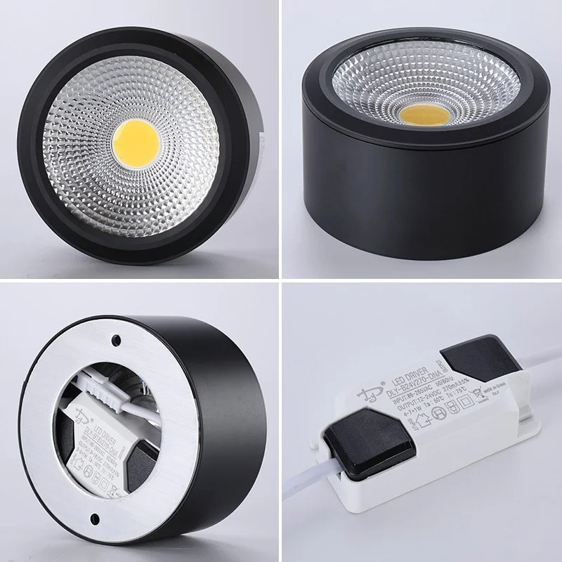 Downlight neri a plafone