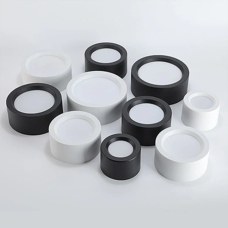 Downlight LED neri a plafone