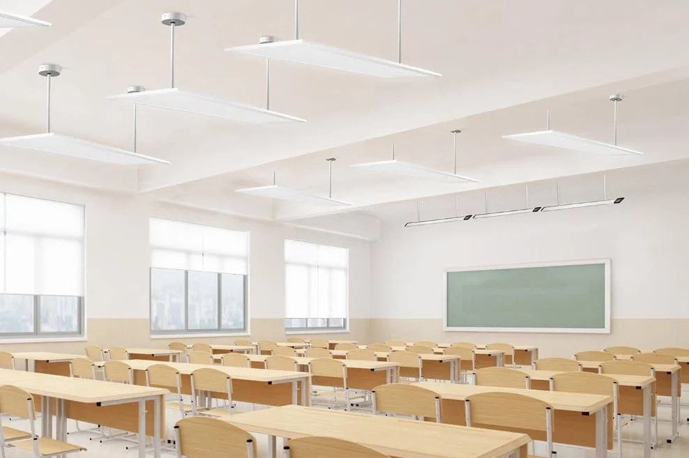 Pannelli LED in un’aula