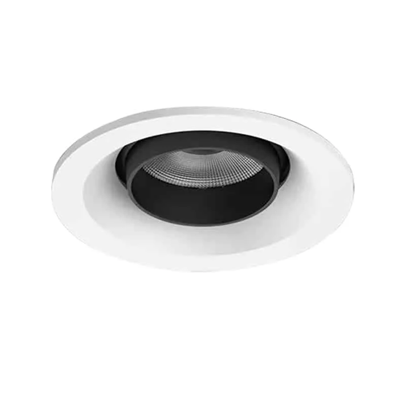 Downlight orientabile tipo eyeball con inclinazione 30°