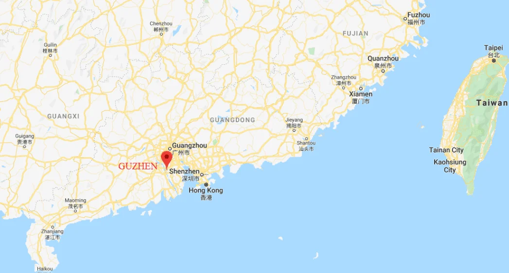 Mappa di Guzhen