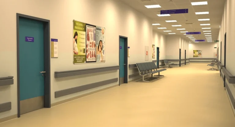 Illuminazione dei corridoi ospedalieri