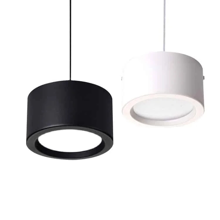 Downlight cilindrico a sospensione