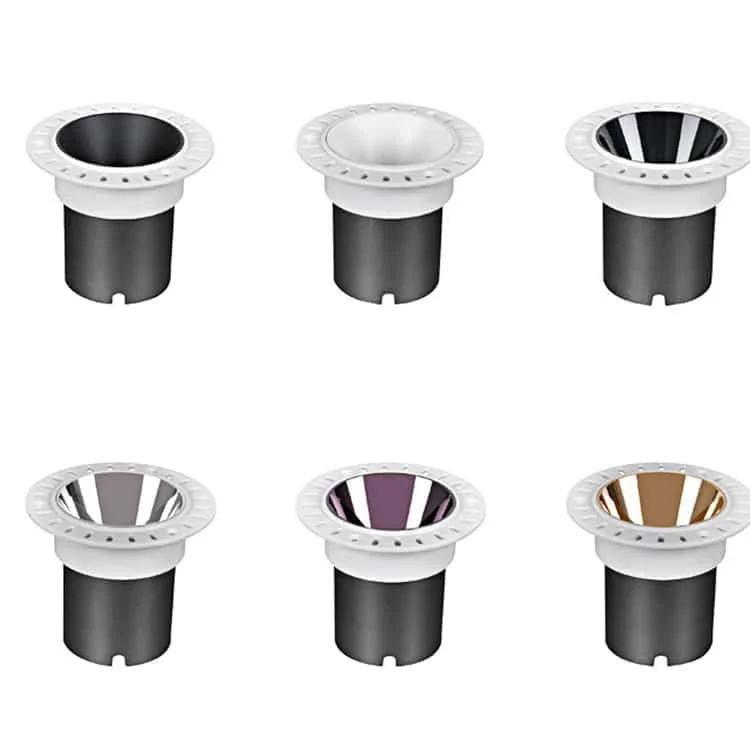 Downlight per integrazione nel soffitto in gesso