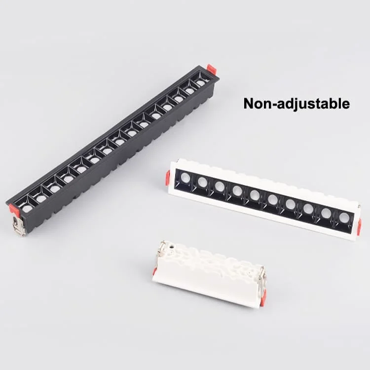 Downlight LED lineare orientabile da incasso