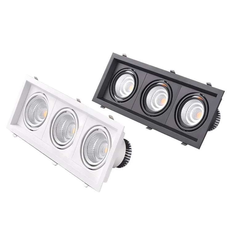 Downlight LED rettangolari tripli da 21W-90W