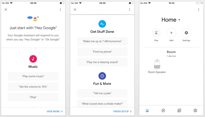 Configurazione Google Home 8: esempio storico