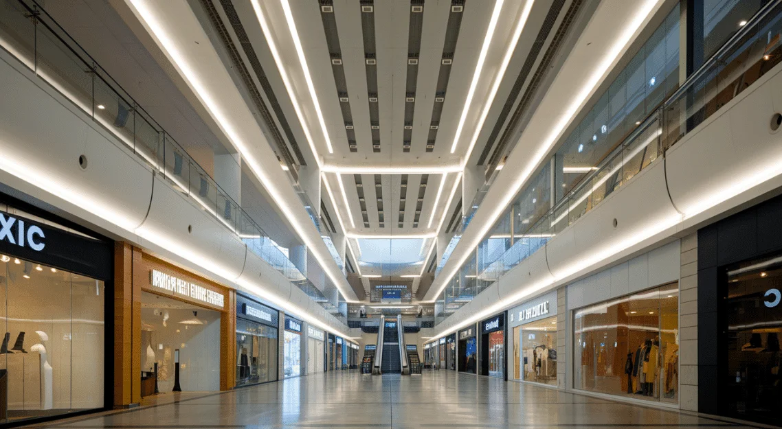 Illuminazione LED di un centro commerciale