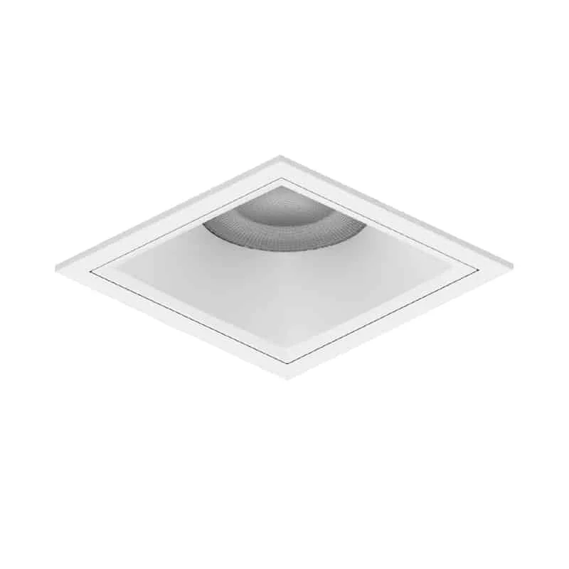 Downlight quadrato IP65 con riflettore profondo