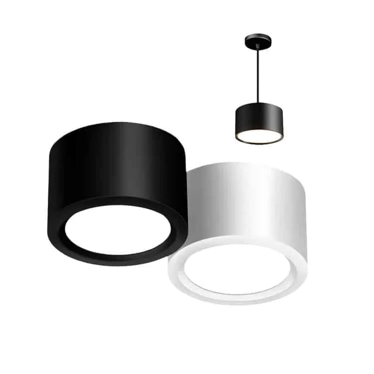 Downlight da superficie con opzione di emergenza
