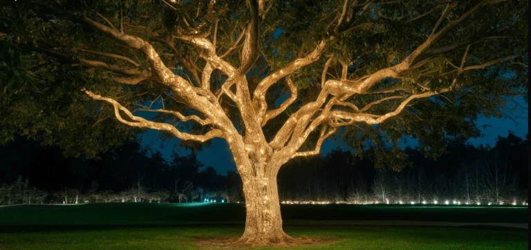 Illuminazione LED degli alberi