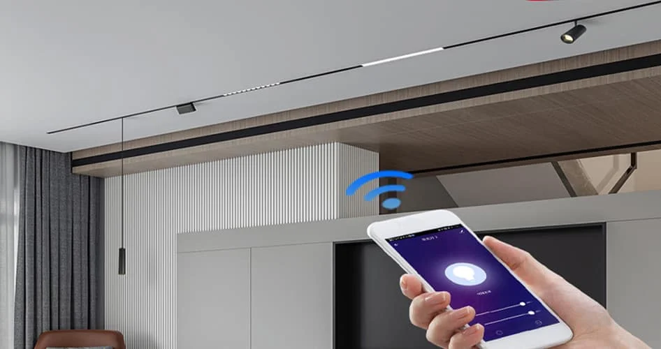 Apparecchi intelligenti Zigbee su binario magnetico