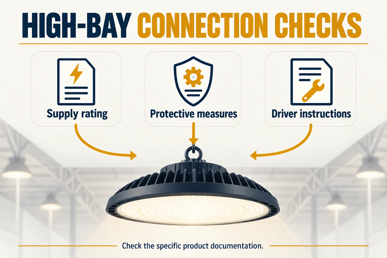 basic high bay electrical connection